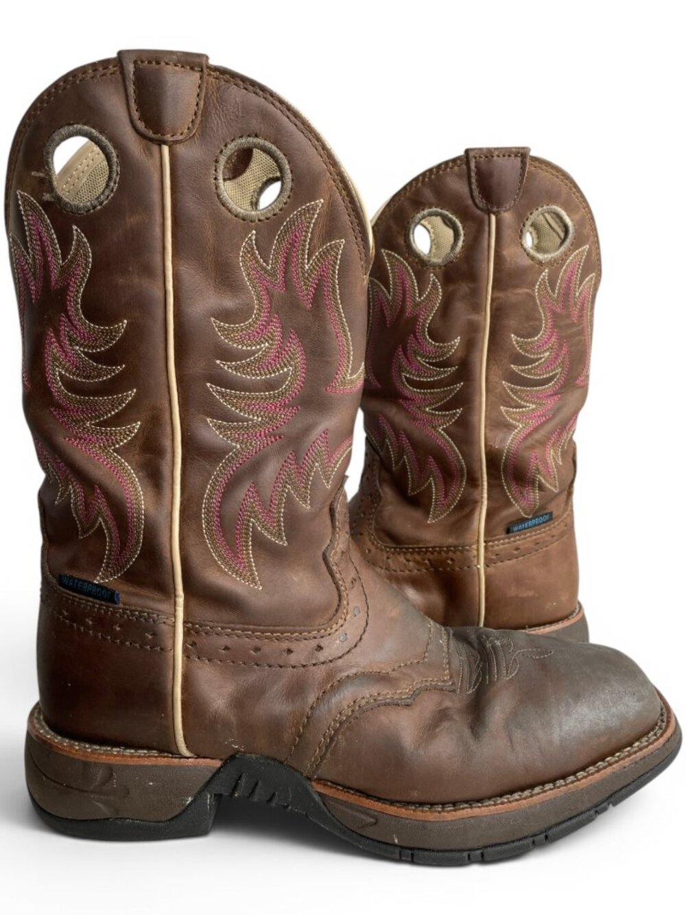 Shyanne Brown Waterproof Xero Gravity Leather Western Cowboy Boots Women's 8.5 B